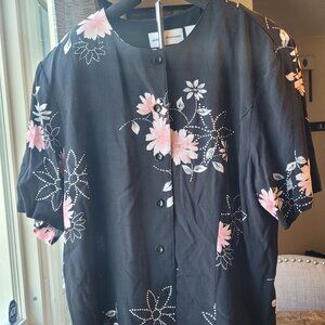 Alfred Dunner‎ Flower Button Down